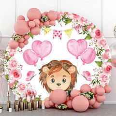 Sleep On The Cloud Bear Circle Baby Shower Backdrop