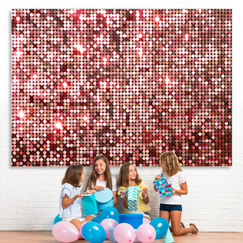 Lofaris Pink Glitter Bokeh Spot Birthday Backdrop For Girl