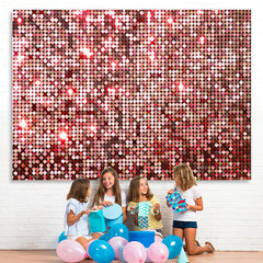 Lofaris Pink Glitter Bokeh Spot Birthday Backdrop For Girl