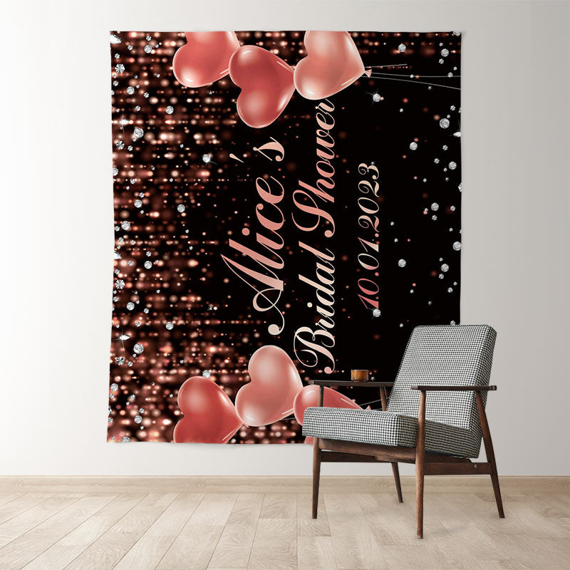 Lofaris Pink Love Balloons Bride To Be Bridal Shower Backdrop