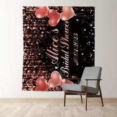 Lofaris Pink Love Balloons Bride To Be Bridal Shower Backdrop