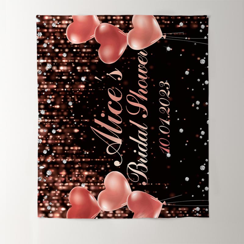Lofaris Pink Love Balloons Bride To Be Bridal Shower Backdrop