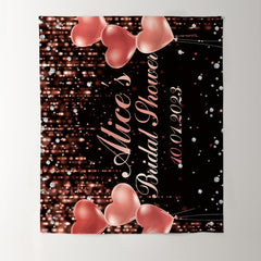 Lofaris Pink Love Balloons Bride To Be Bridal Shower Backdrop