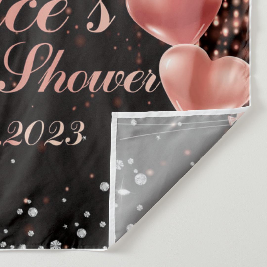 Lofaris Pink Love Balloons Bride To Be Bridal Shower Backdrop