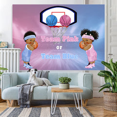 Lofaris Pink and Blue Gendar Reveal Backdrop for Baby Shower
