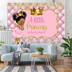 Lofaris Pink Princess Is Due To Arrived Baby Shower Backdrop