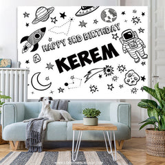 Lofaris Planet Stars Outer Space Party Backdrop For Birthday