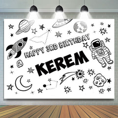 Lofaris Planet Stars Outer Space Party Backdrop For Birthday
