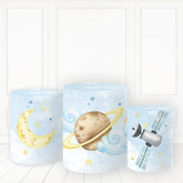 Lofaris Planet With Cloud Plinth Cover Satellite In Sky Pillar Wrap