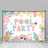 Lofaris Pool Party Hawaii Ice Cream Summer Holiday Backdrop