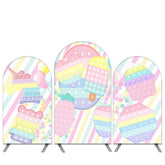 Lofaris Pop It Theme Sweet Pink Birthday Party Arch Backdrop Kit