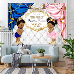 Lofaris Prince Or Princess What Will It Be Baby Shower Backdrop