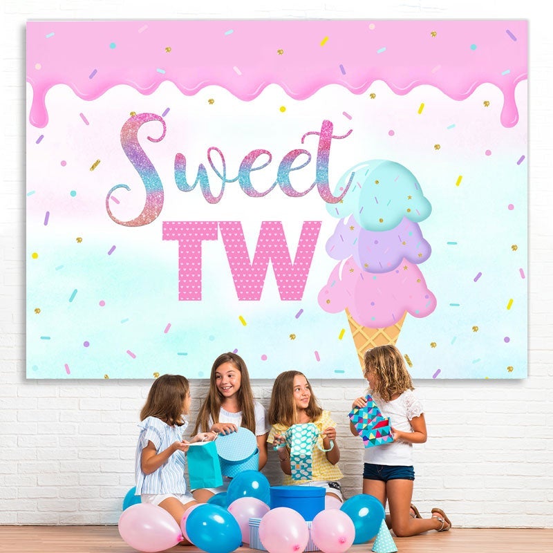 Lofaris Princess 2nd Birthday Party Photo Decoration Backdrop