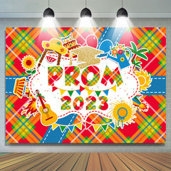 Lofaris Prom 2023 Bright Tartan Graduation Backdrop For Party