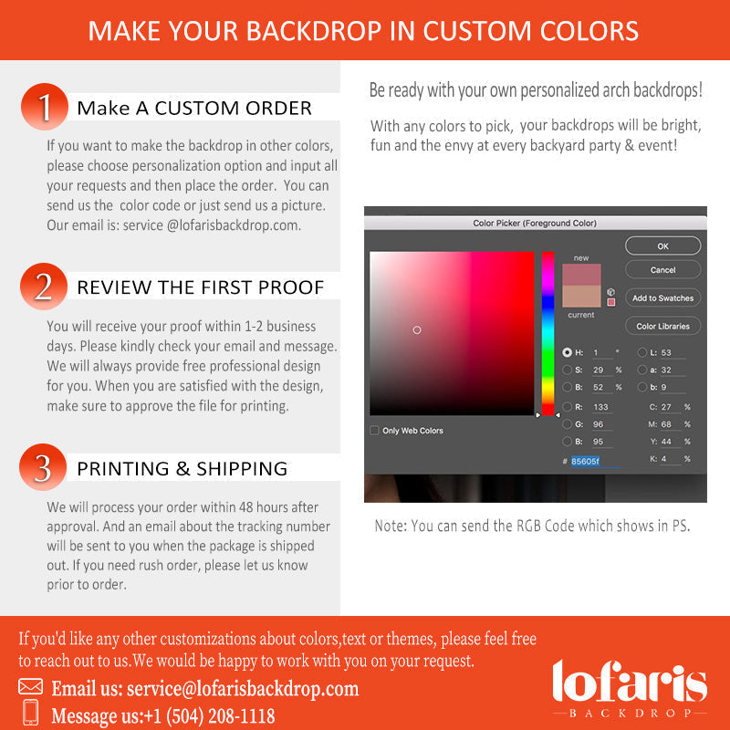 Lofaris Pure Color Arched Backdrop Set Double Sided Tension Fabric Cover