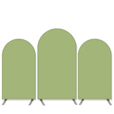 Lofaris Pure Color Theme Light Green Birthday Arch Backdrop Kit