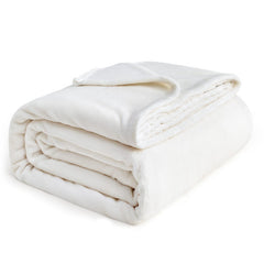 Lofaris Pure White Fleece 300GSM Bed Couch Throw Blanket For Kids
