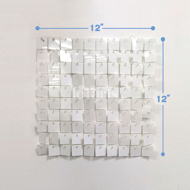 Lofaris Pure White Shimmer Wall Panels For Birthday Decorations