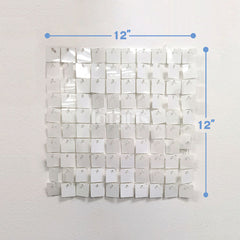Lofaris Pure White Shimmer Wall Panels For Birthday Decorations