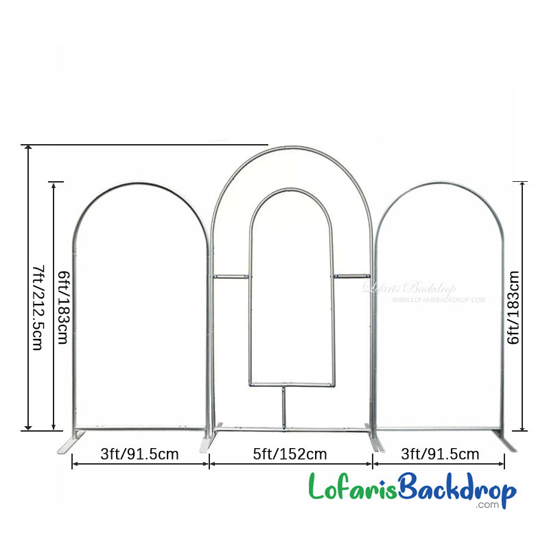 Lofaris Purple Pink Theme Open Arch Backdrop Kit For Party