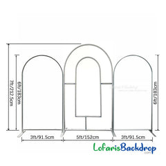 Lofaris Purple Pink Theme Open Arch Backdrop Kit For Party