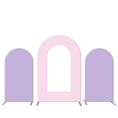 Lofaris Purple Pink Theme Open Arch Backdrop Kit For Party