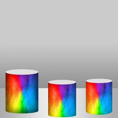 Lofaris Rainbow Colored Glitter Backdrop Cake Table Cover Kit