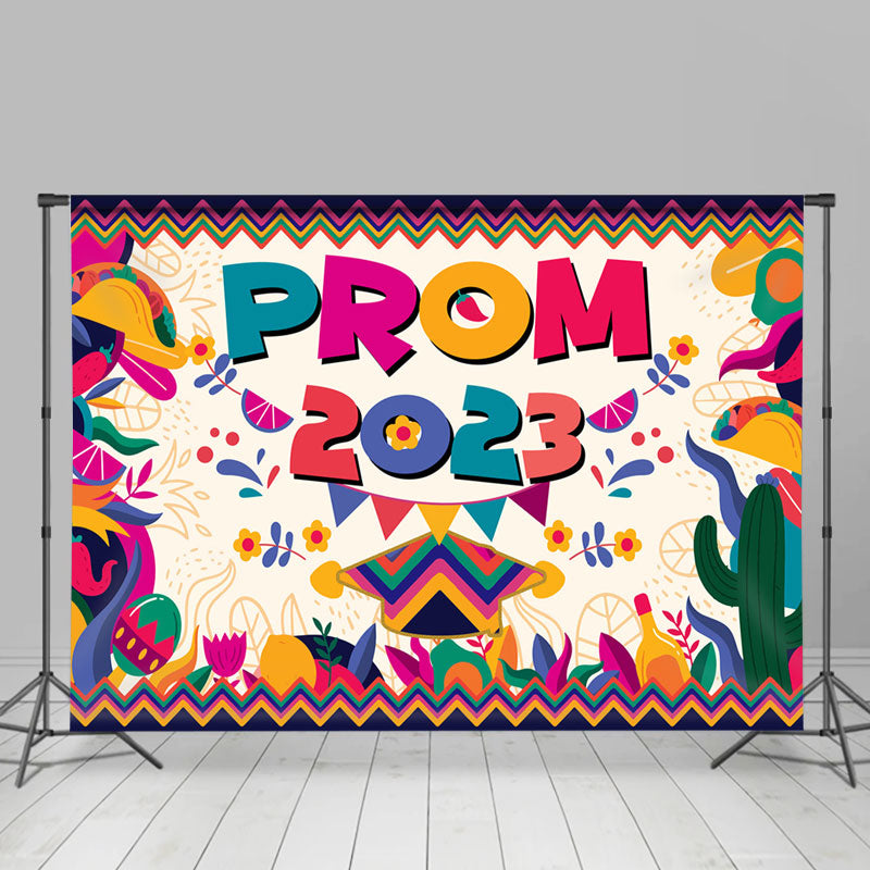 Lofaris Rainbow Stripes Easter Theme Beige Prom 2023 Backdrop