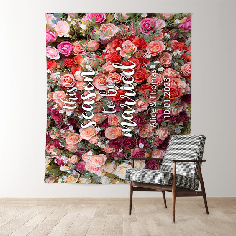 Lofaris Real Floral Flower Wall Backdrop For Wedding Ceremony
