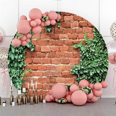 Pink Roses Custom Circle Wedding Backdrop Decoration