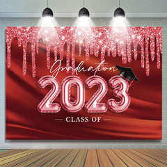 Lofaris Red Dance Graduation Class Of 2023 Party Backdrop