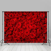 Lofaris Red Roses Clusters Theme Valentines Backdrop For Party