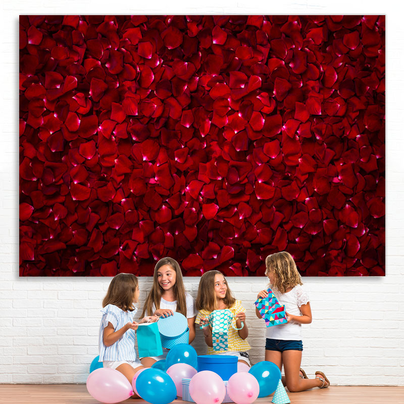 Lofaris Red Roses Theme Birthday Party Backdrop For Women