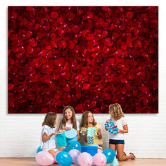 Lofaris Red Roses Theme Birthday Party Backdrop For Women