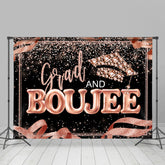 Lofaris Rose Pink Glitter Grad And Boujee Bokeh Backdrop