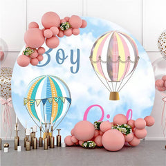 Black Circle Glitter Star Happy Graduation Backdrop