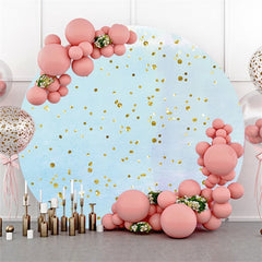 Its A Girl Pink Baby Shower Circle Backdrop For Party