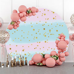 Red Hat Petit Prince Round Gold White Baby Shower Backdorp