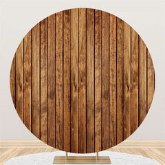 Lofaris Round Simple Wooden Backdrop For A Lot Of Event Party