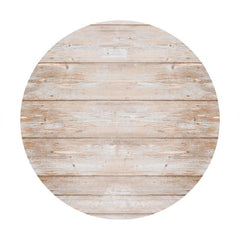 Lofaris Round Simple Wooden Happy Birthday Backdrop For Girl