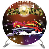 Lofaris Round Soul Train Theme Happy Birthday Backdrop For Party