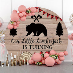 Blue Sky And White Cloud Round Decoration Backdrop