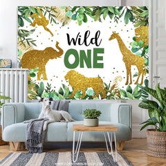 Lofaris Safari Forest Boho Happy 1St Birthday Backdrop