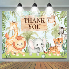 Lofaris Safari Forest Thank You Happy Mothers Day Backdrop