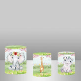 Lofaris Safari Garden Themed Backdrop Cake Table Cover Kit