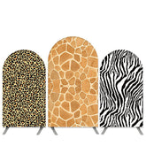 Lofaris Safari Wild Theme Animals Texture Parttern Arch Backdrop Kit