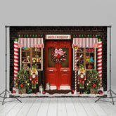 Lofaris Santas Workshop Theme Holiday Merry Christmas Backdrop