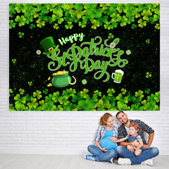 Lofaris Shamrock Happy St.Patrick’s Day Baby Shower Backdrop
