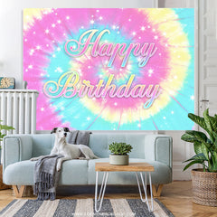 Lofaris Shiny Graffiti Themed Lovely Happy Birthday Backdrop