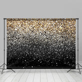 Lofaris Silver And Golden Snowy Bokeh Winter Backdrop